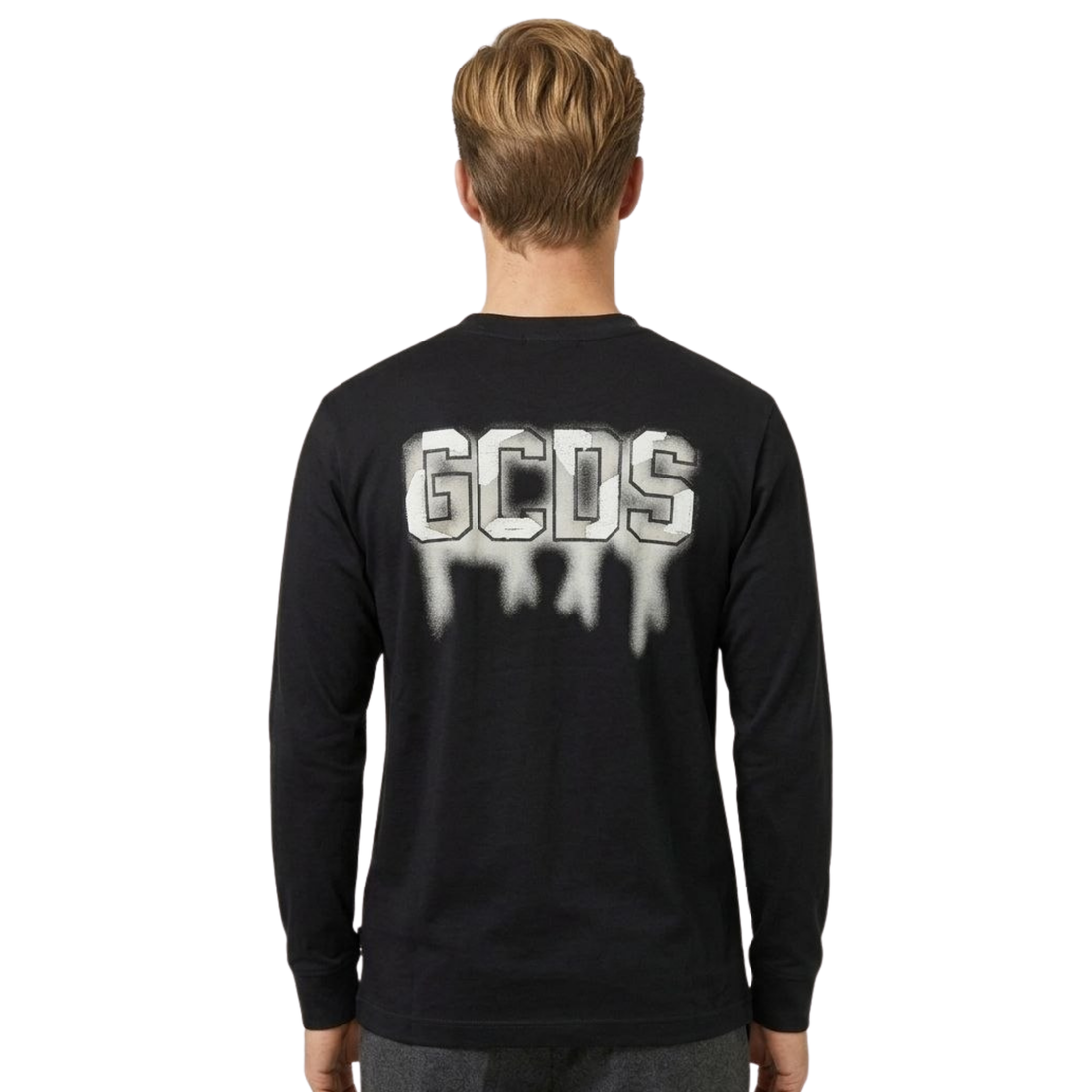 GCDS T-SHIRT ML23 BLACK
