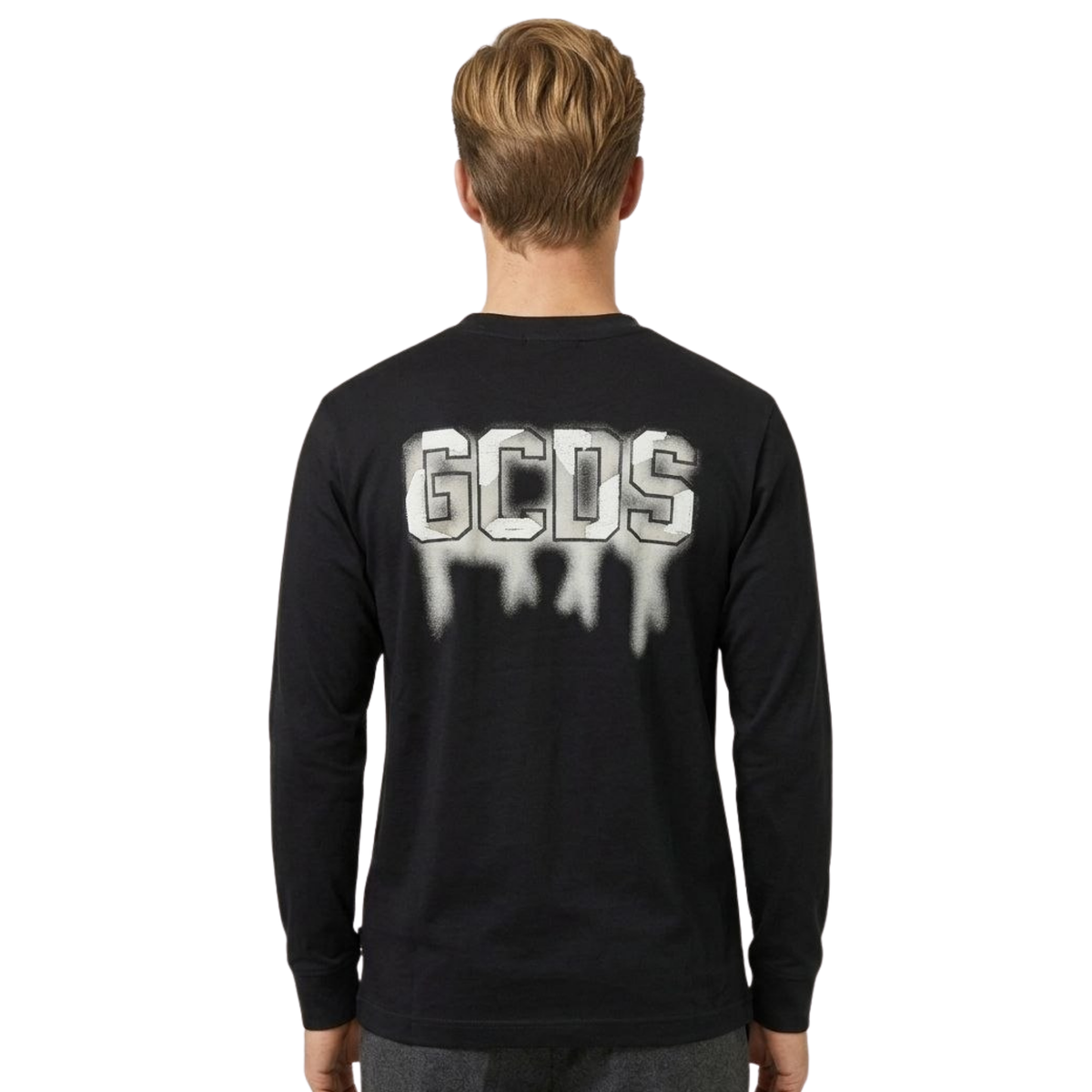 GCDS T-SHIRT ML23 BLACK