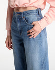 LV047G748G YRE CROPPED BARREL JEAN TINTED AIRWA
