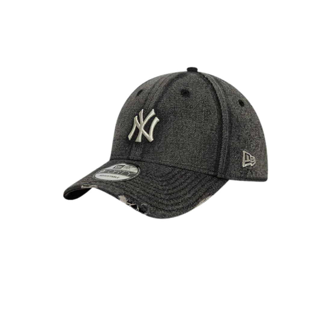 60856239 Acid Wash Denim 9Forty NY Yankees - BLK