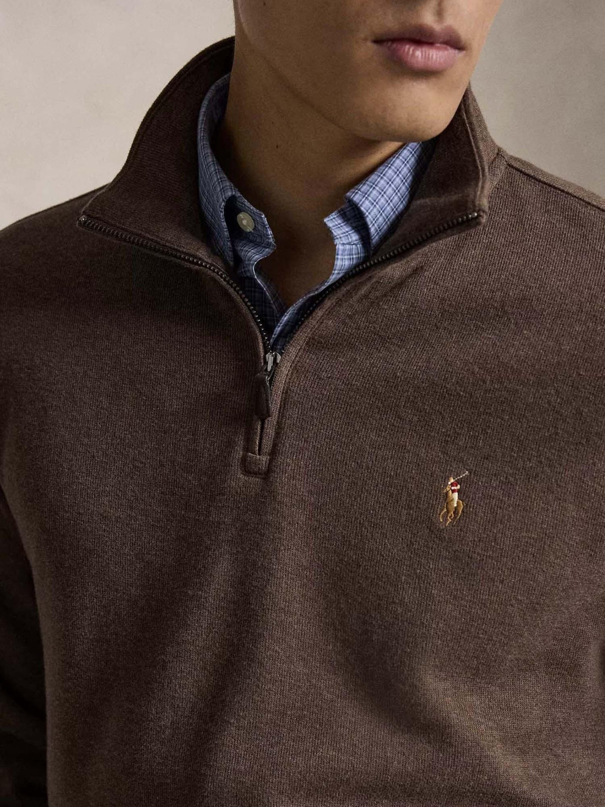 710P07411 508 KNIT-HALF ZIP-PULLOVER