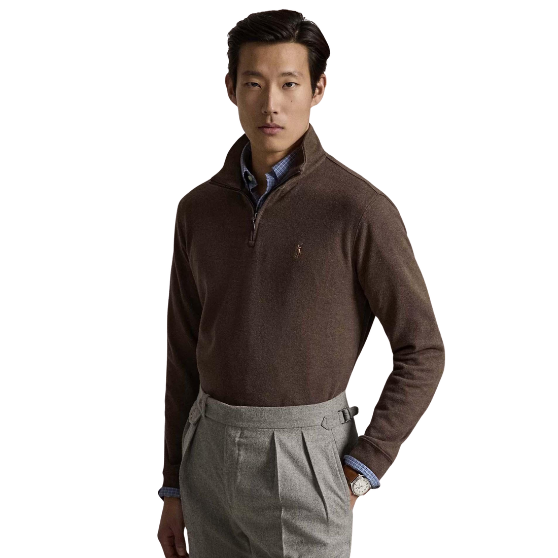 710P07411 508 KNIT-HALF ZIP-PULLOVER