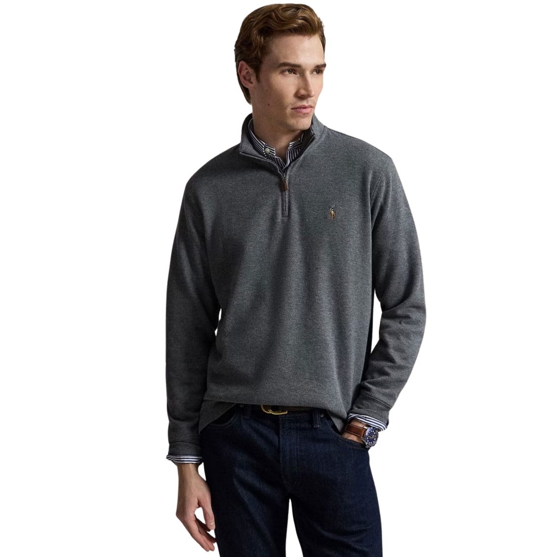 710P07411 510 KNIT-HALF ZIP-PULLOVER