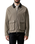 LV04RG400G PAY LS MATTY CANVAS CONTRAST COLLAR