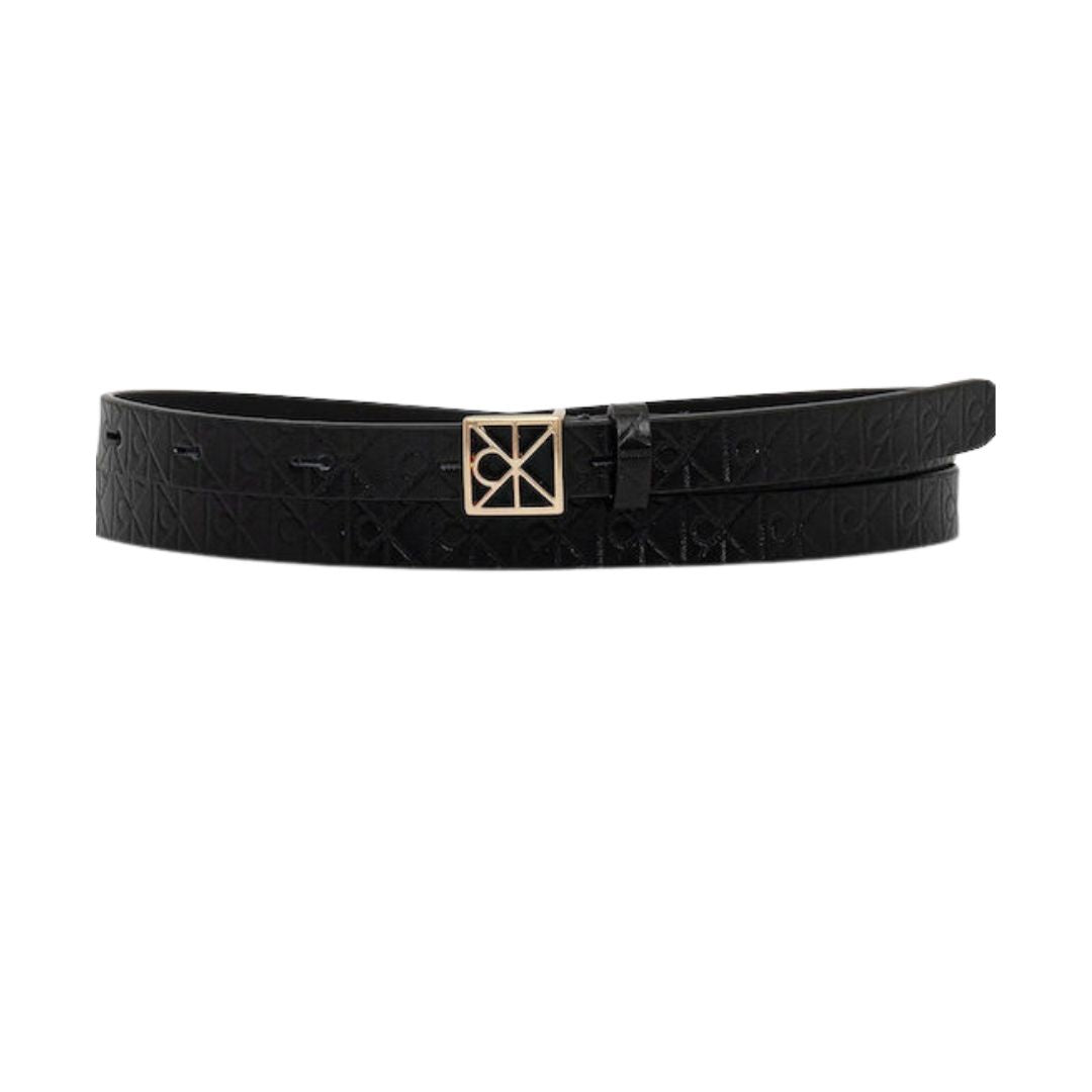 CK LV04F7048G 2QU EMBLEM BUCKLE AOP 15MM BELT