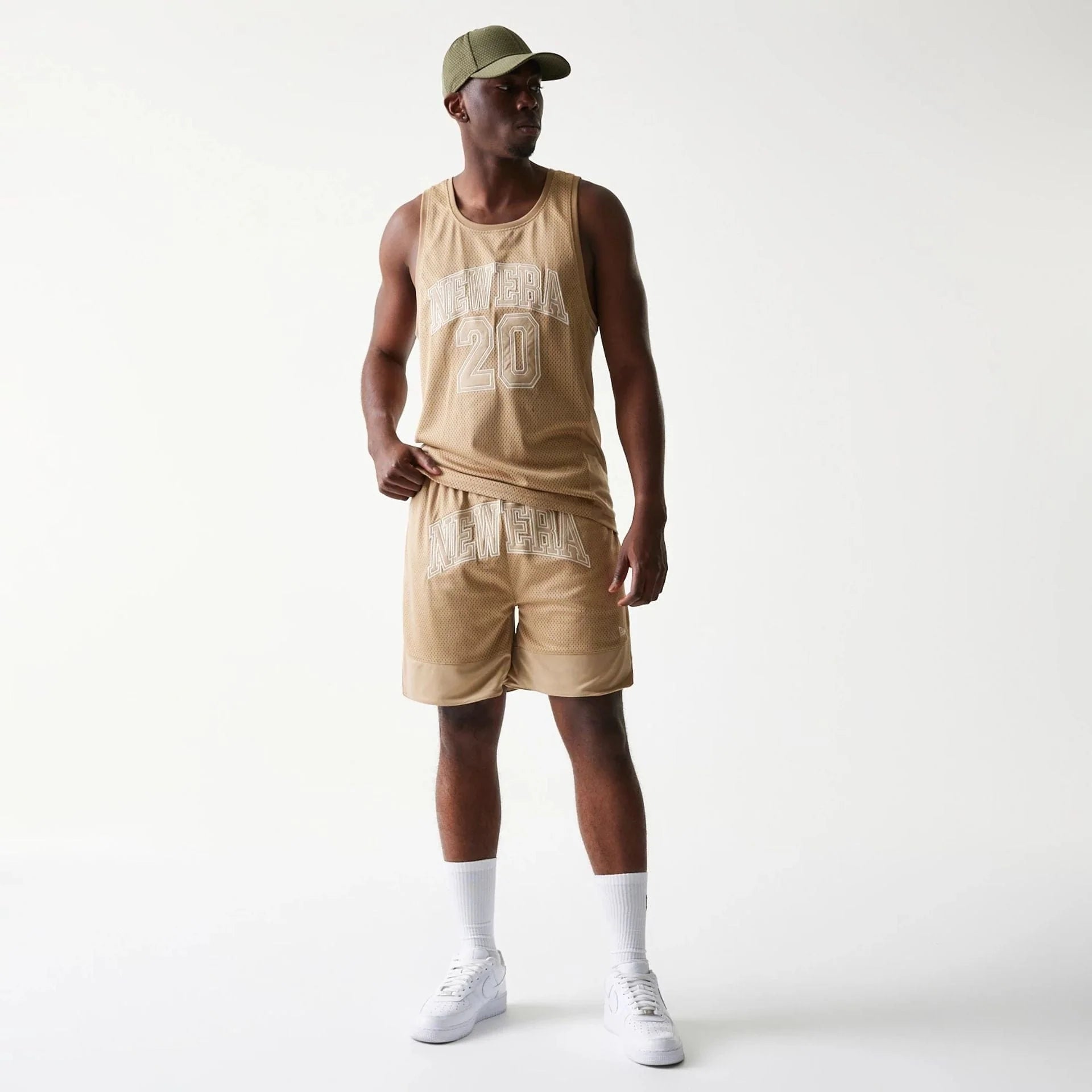 NEW ERA SHORTS LIGHT BEIGE 60771545