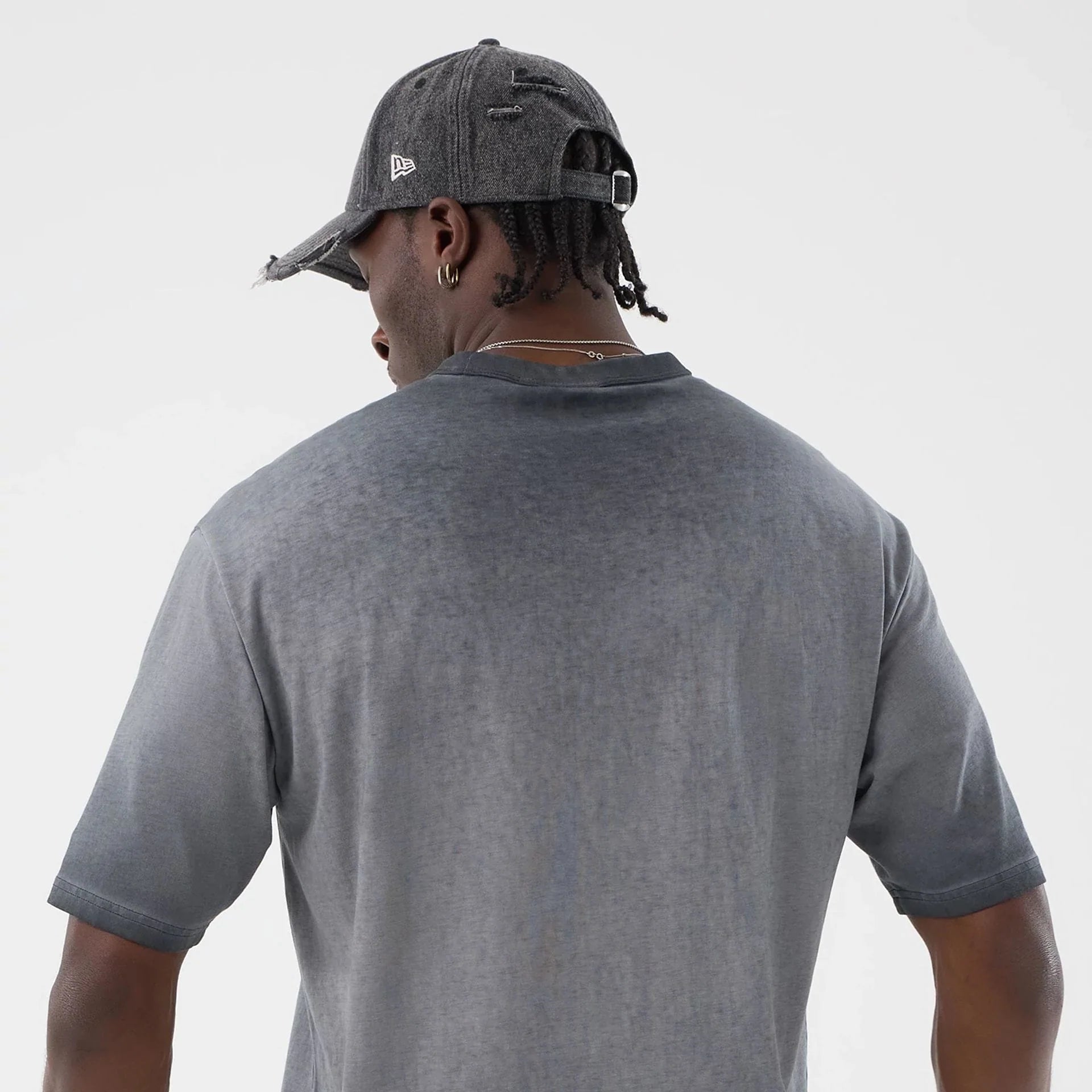 60856162 MLB Washed Logo Tee NY Yankees - BLK