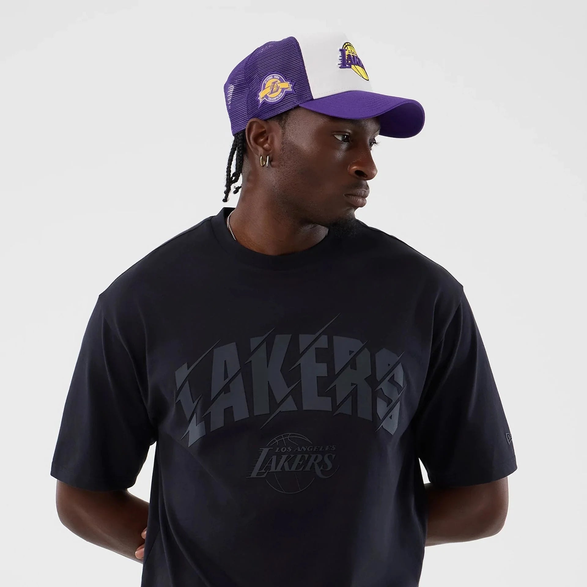 60856186 NBA Core Oversize Tee LA Lakers - NVY
