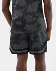 60856200 AOP Mesh Short New Era - BLK