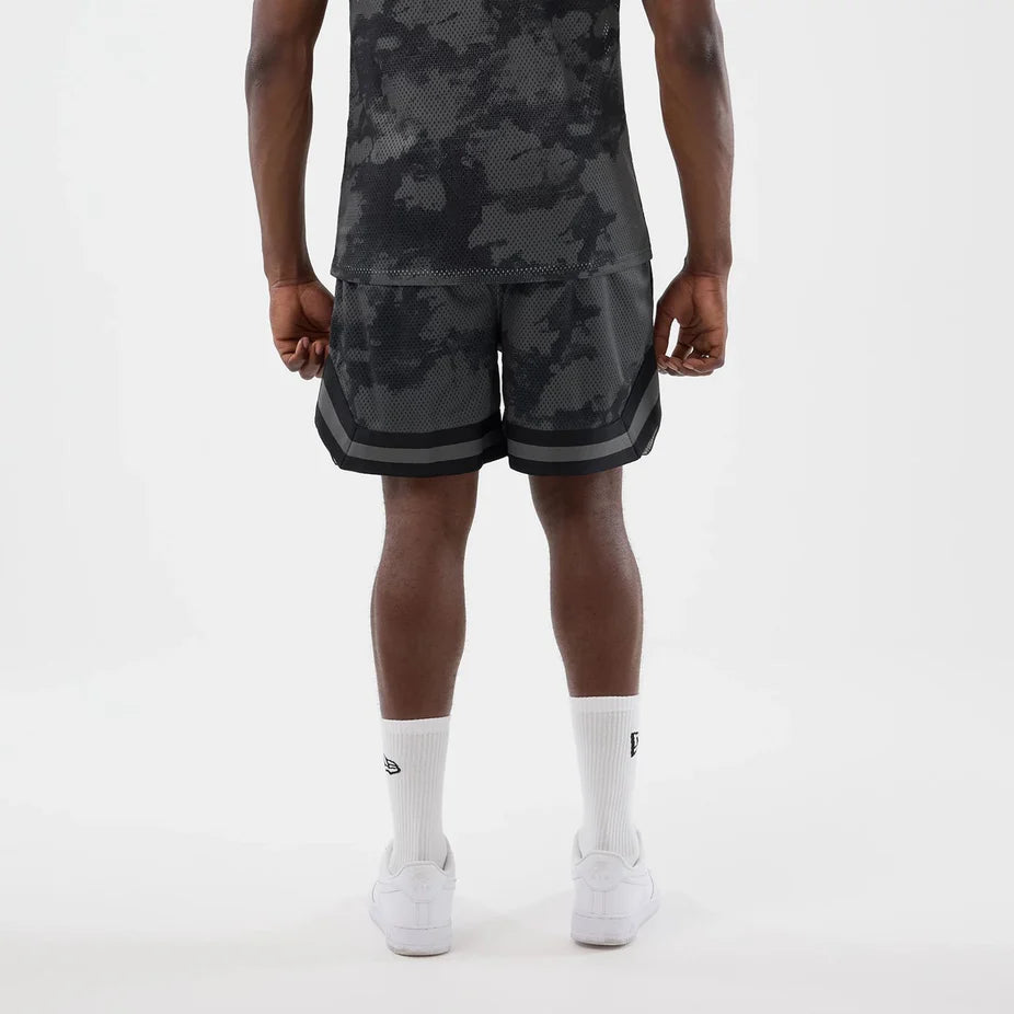 60856200 AOP Mesh Short New Era - BLK