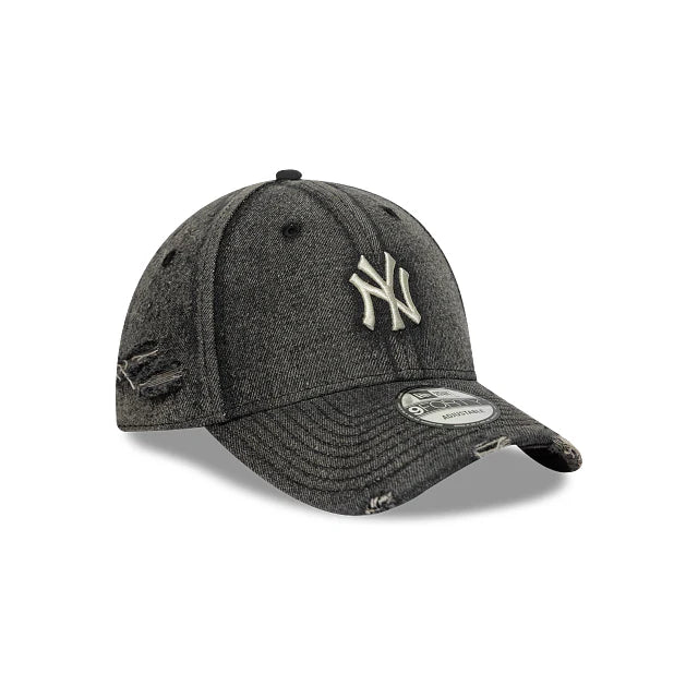 60856239 Acid Wash Denim 9Forty NY Yankees - BLK