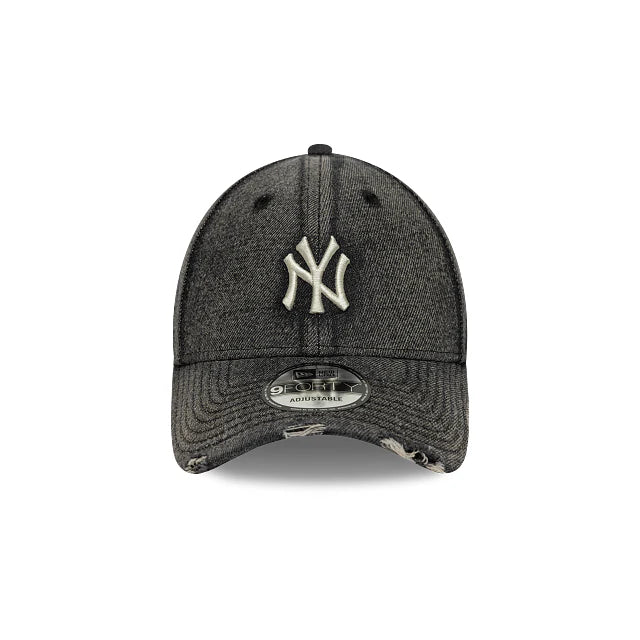 60856239 Acid Wash Denim 9Forty NY Yankees - BLK