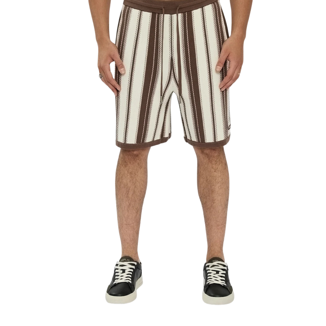 M KNIT SHORTS 27169829 BROWN 56