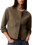 LV047G517G LDY COTTON CANVAS JACKET