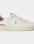סניקרס Polo Ralph Lauren Masters Court לבן חום — 809P15528 001, מבט ראשי
