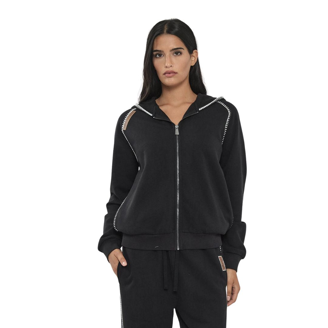 CVC ZIPPED HOODED JKT 26173857T BLACK 99