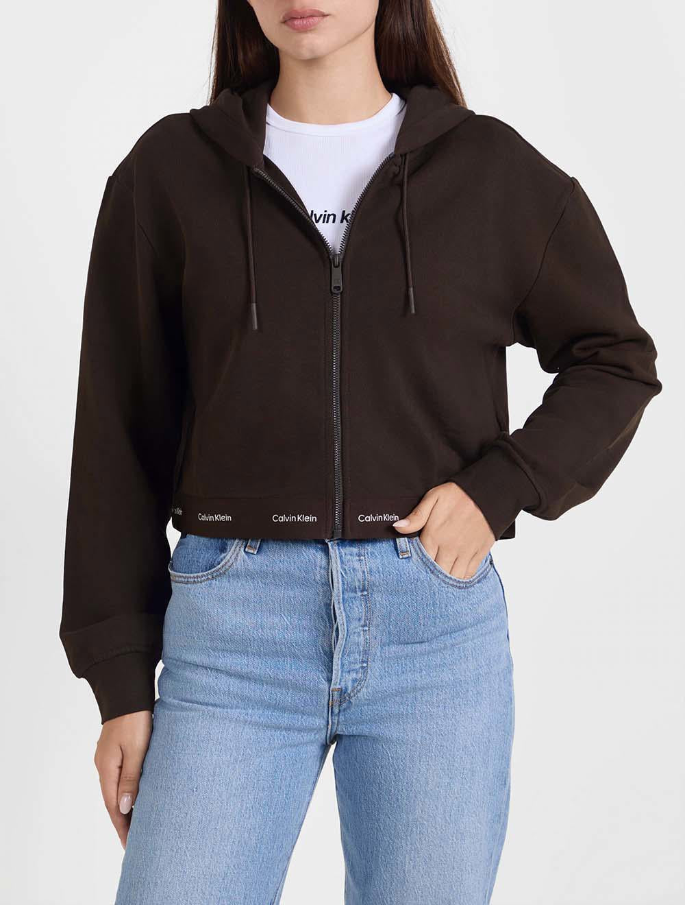 LV047G252G TO2 LS TERRY LOGO WAIST CROPPED FZ H