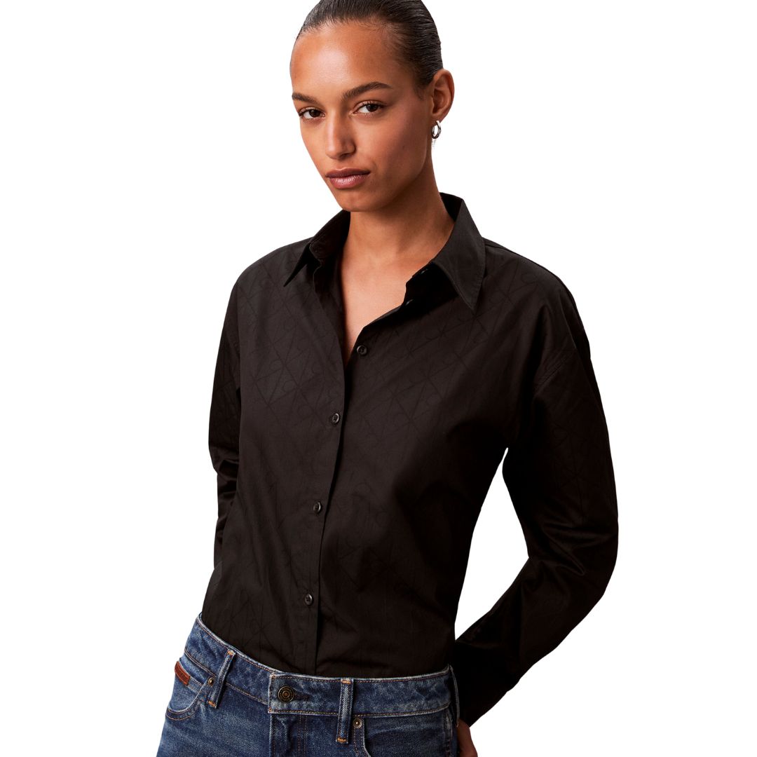 CK LV044D167G UB1 AOP Logo Perfect Button-down Shi