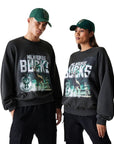 NBA WASHED GRPHC OS CREW MILBUC WHG