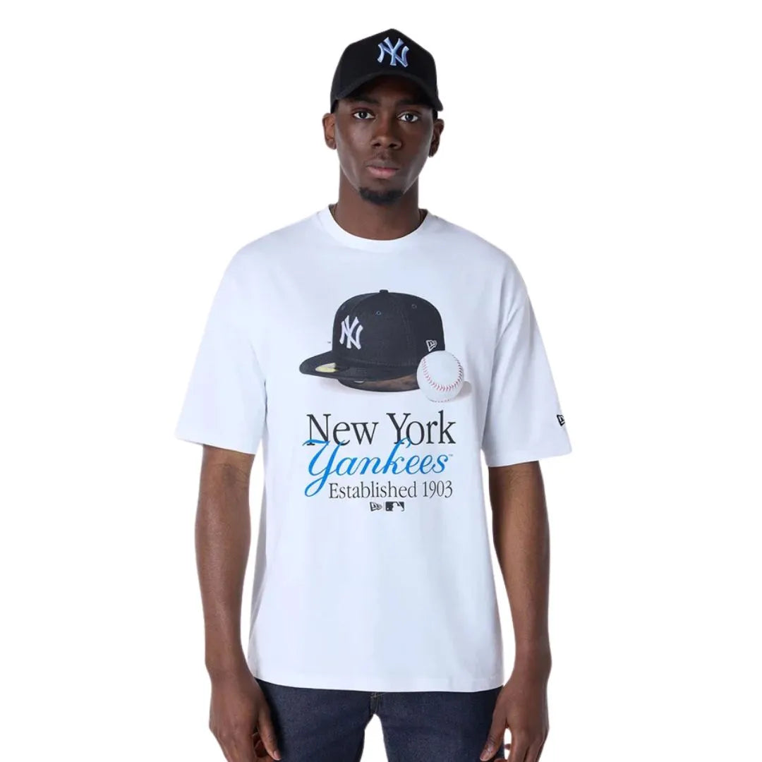 MLB SCRIPT GRPHC TEE NEYYAN WHI 60596279