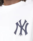 60856148 MLB Graphic Oversize Tee NY Yankees - WHI