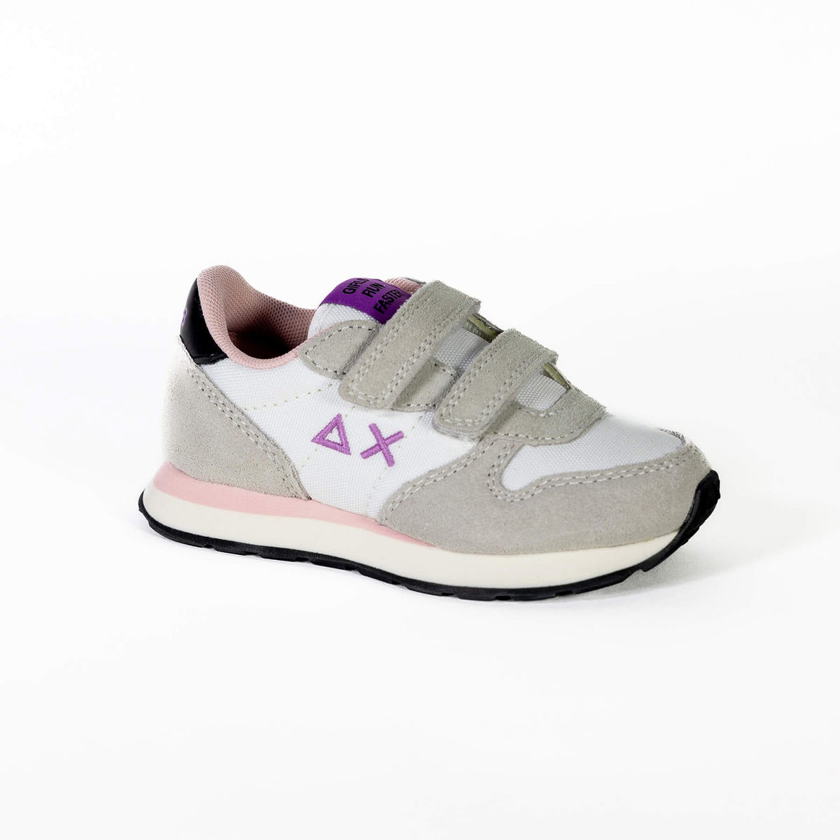 GIRL ALLY SOLID NYLON BABY - White — נעלי ילדים