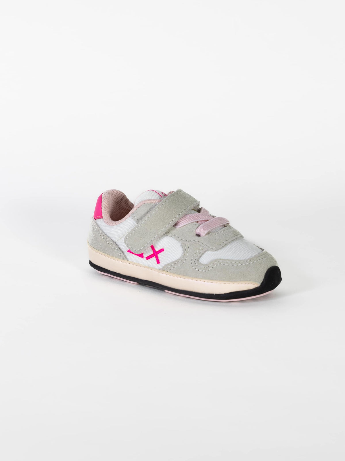 GIRL ALLY SOLID NYLON NEW BORN-BIANCO — נעלי ילדים — לבן