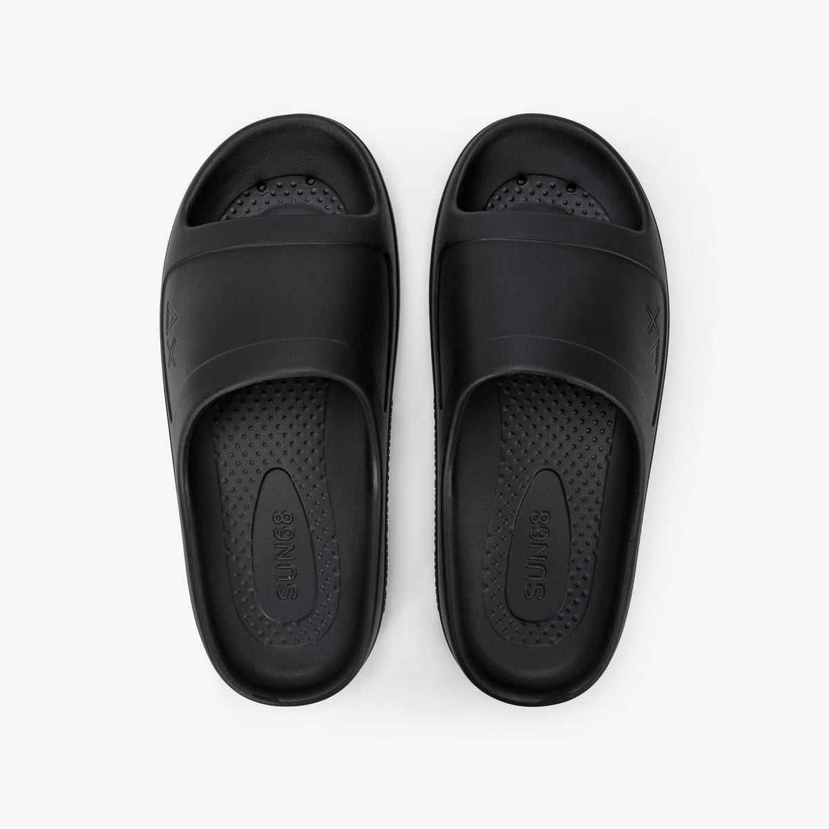 SUPPERS MONOBLOCK LOGO - BLACK — כפכפים לגברים