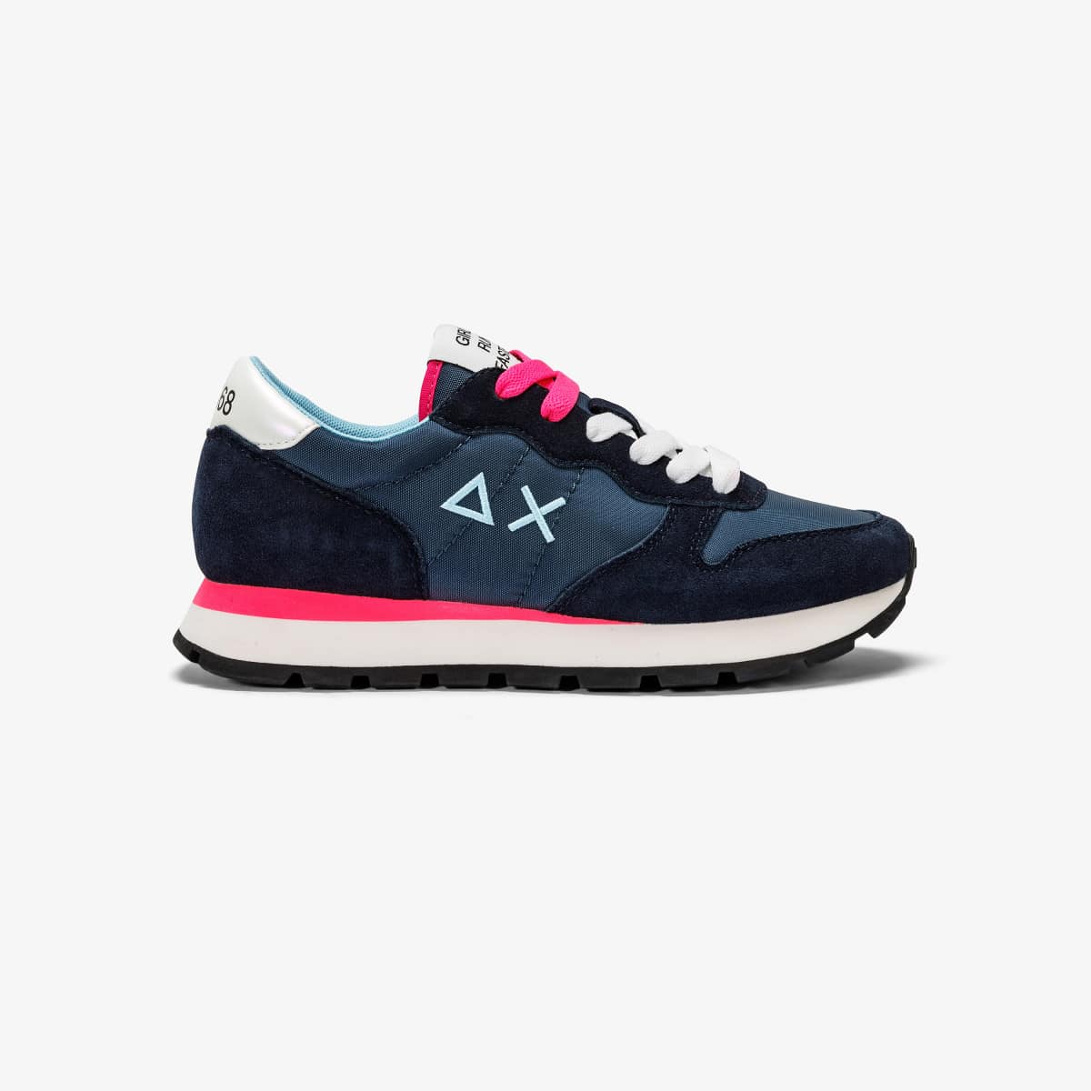 ALLY SOLID NYLON - Navy Blue — סניקרס לנשים