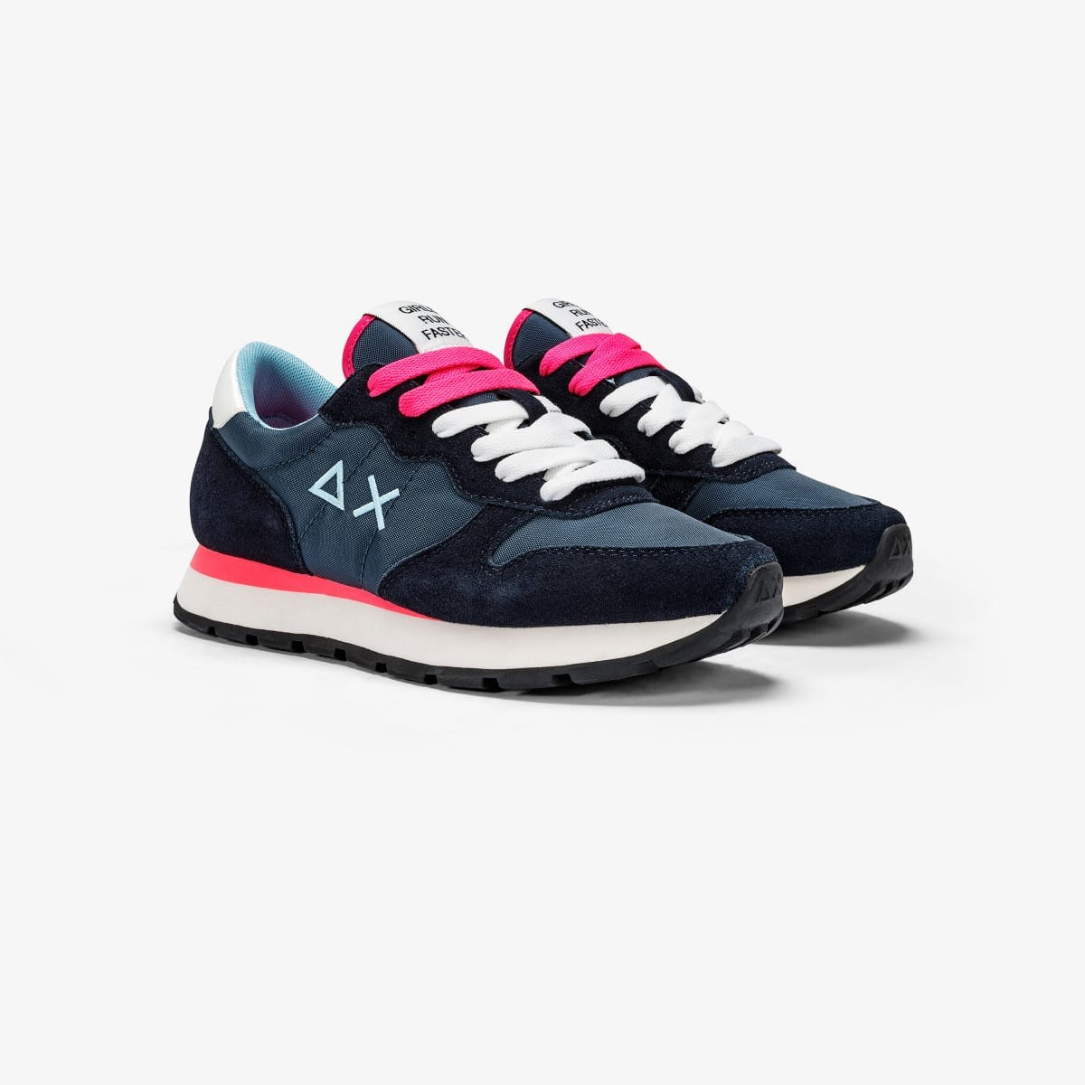 ALLY SOLID NYLON - Navy Blue — סניקרס לנשים