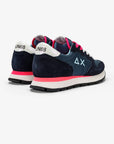 ALLY SOLID NYLON - Navy Blue — סניקרס לנשים
