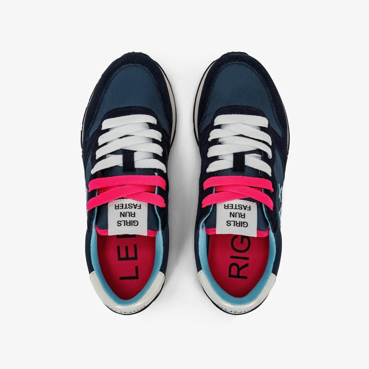 ALLY SOLID NYLON - Navy Blue — סניקרס לנשים