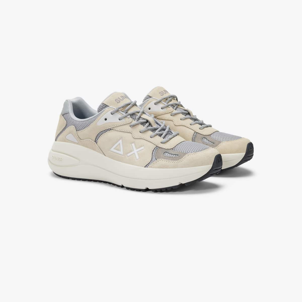 JUPITER SUEDE BIANCO PANNA — סניקרס לגברים