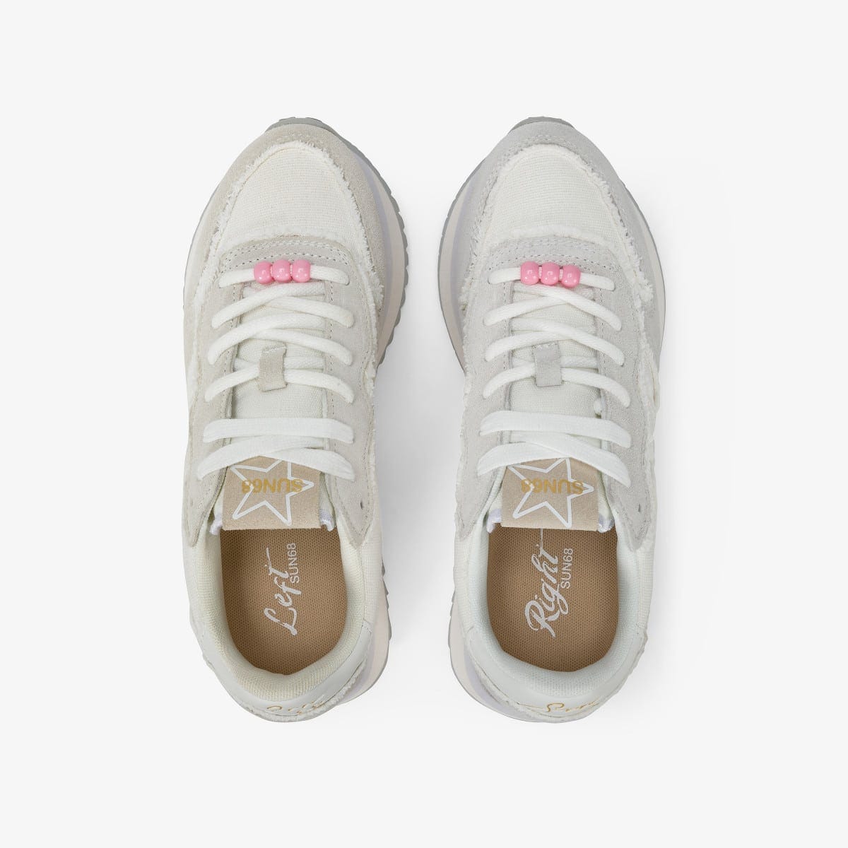 BIG STARGIRL CANVAS OFF WHITE — סניקרס לנשים