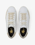 KATY LEATHER WHITE/GOLD — סניקרס לנשים