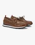 TOM BARCA LEATHER - BROWN — מוקסין לגברים
