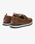 TOM BARCA LEATHER - BROWN — מוקסין לגברים