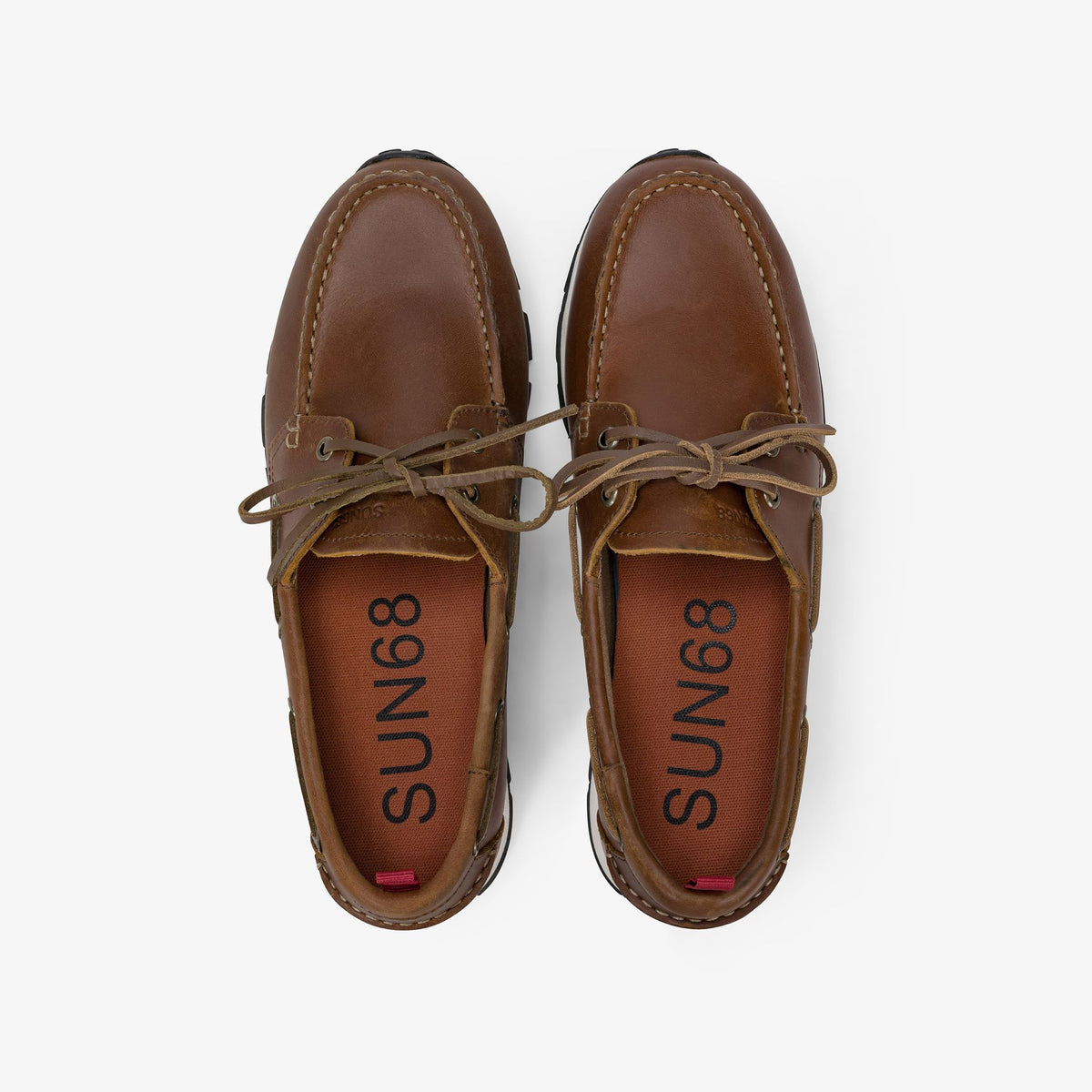 TOM BARCA LEATHER - BROWN — מוקסין לגברים