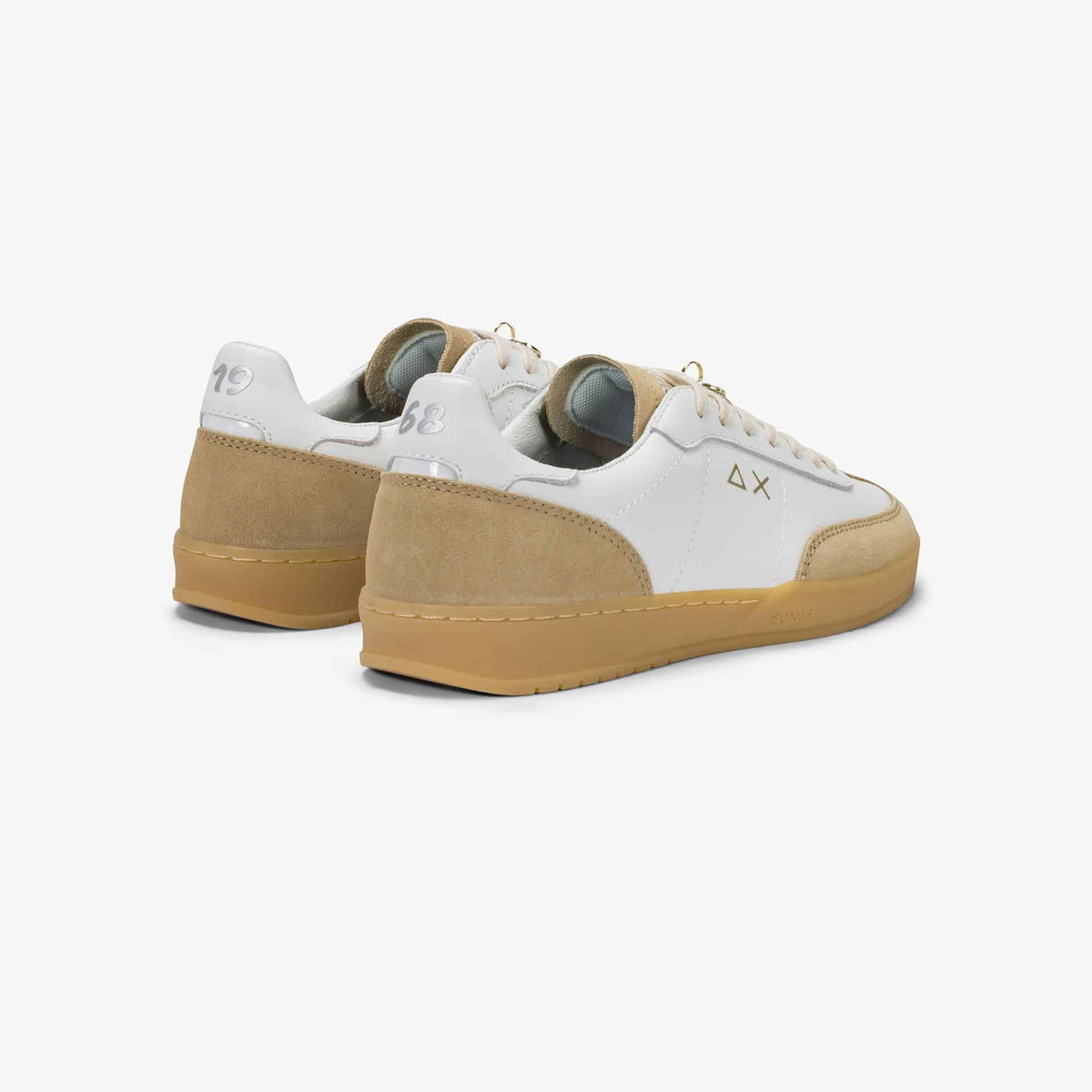 CALIFORNIA LEATHER - WHITE / BEIGE — סניקרס לנשים