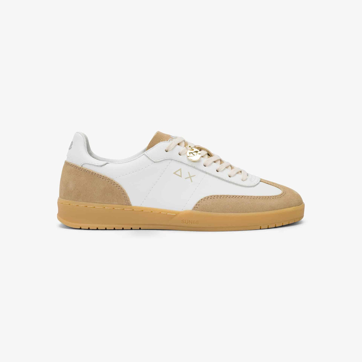 CALIFORNIA LEATHER - WHITE / BEIGE — סניקרס לנשים