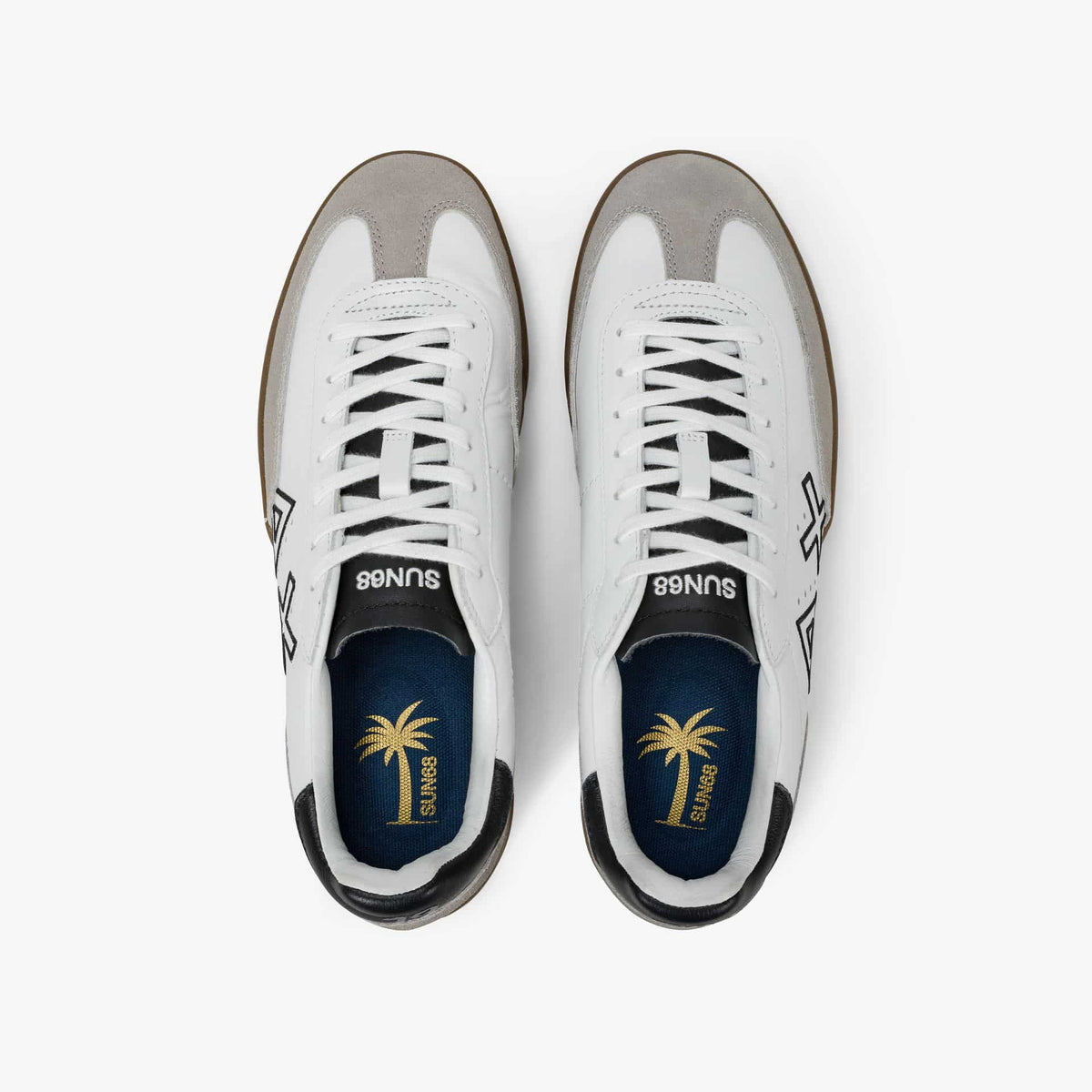 CALIFORNIA SUN LEATHER - White — סניקרס לגברים