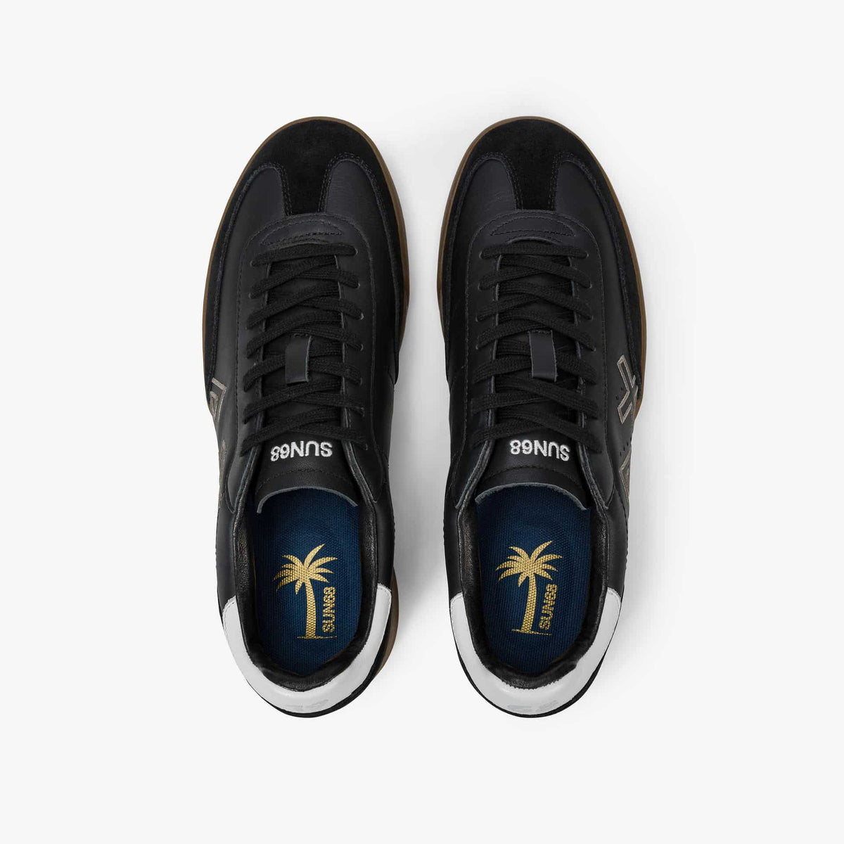 CALIFORNIA SUN LEATHER - Black — סניקרס לגברים