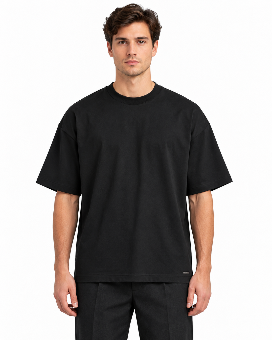 OVERSIZE T SHIRT AS262MT20-001 BLACK