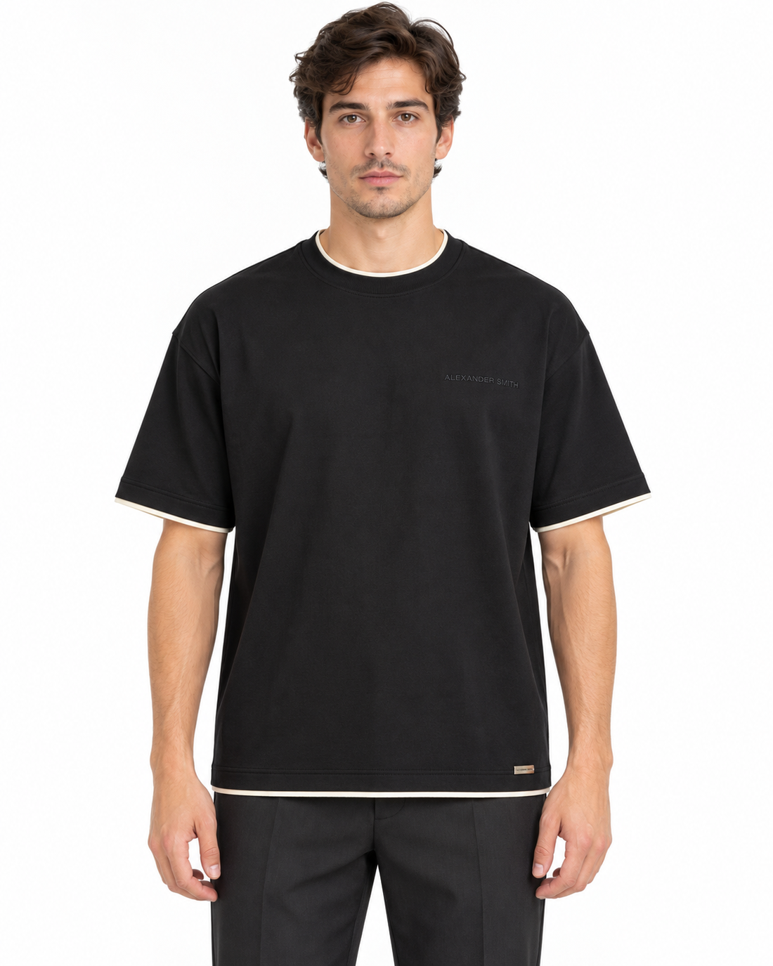 OVERSIZE T SHIRT AS262MT24-001 BLACK