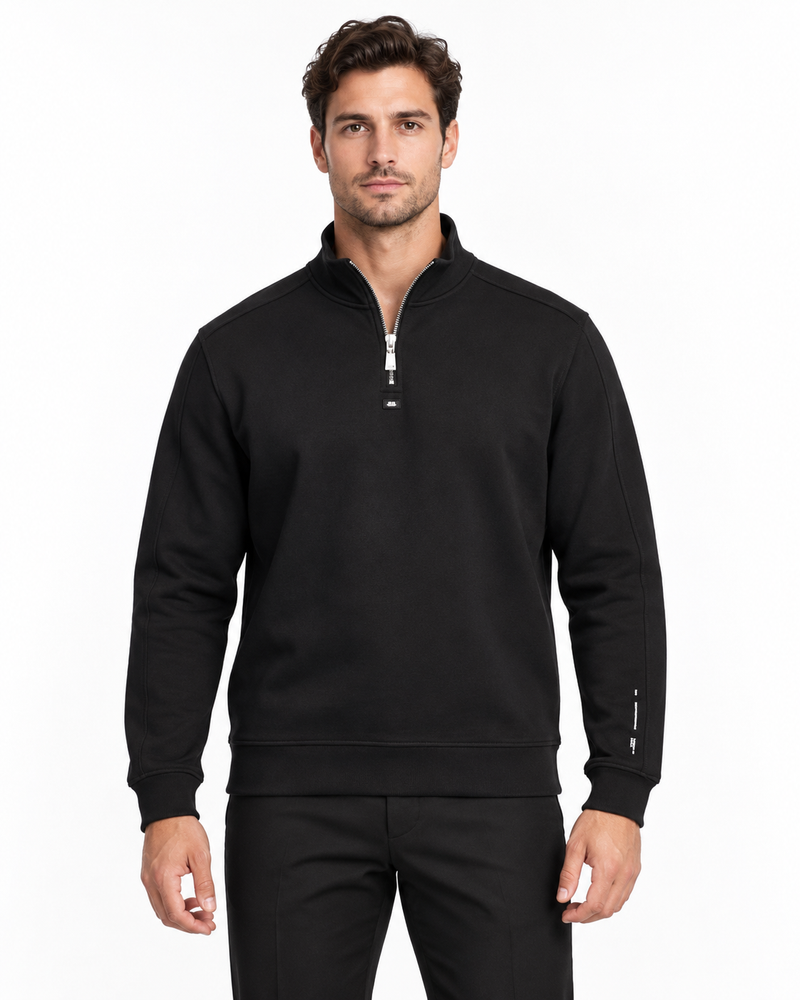8080259BAM-99 Half Zip Collar Top