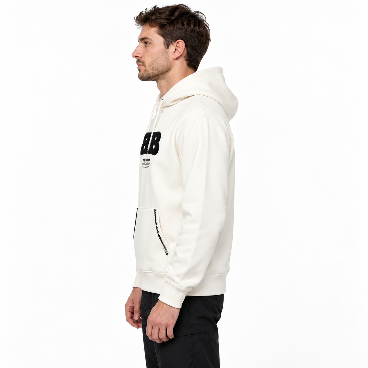 BALR קפוצ׳ון בצבע שמנת 8080260BAM-00 – על דוגמן – צד