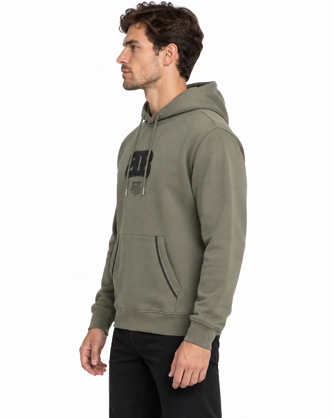 קפוצ׳ון BALR בצבע זית – 8080260BAM-54 – דוגמן מבט צד