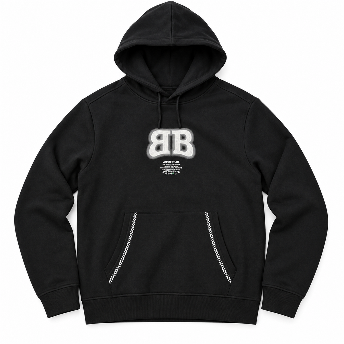 BALR קפוצ׳ון שחור 8080260BAM-99 – חזית על רקע לבן