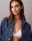 CK LV047D749G YY2 AOP TRUCKER JACKET CK ATLANTIC