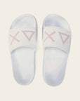 SLIPPERS LOGO WHITE — כפכפים לנשים